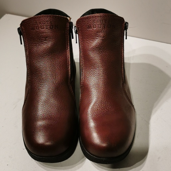 Saute Mouton Women's Zip Leather Ankle Boots - Picture 5 of 9